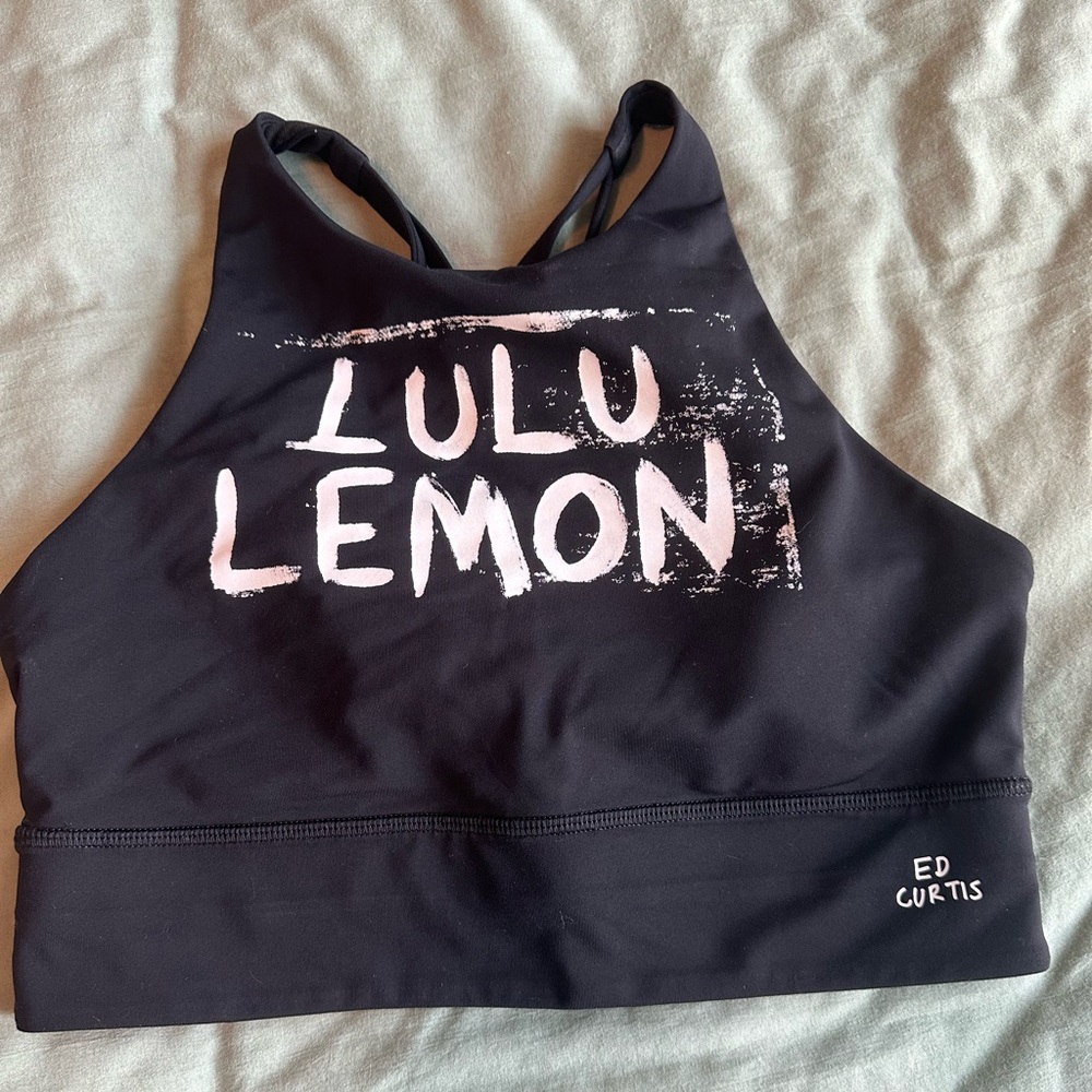 Lululemon energy high neck long line sport bra Ed Curtis